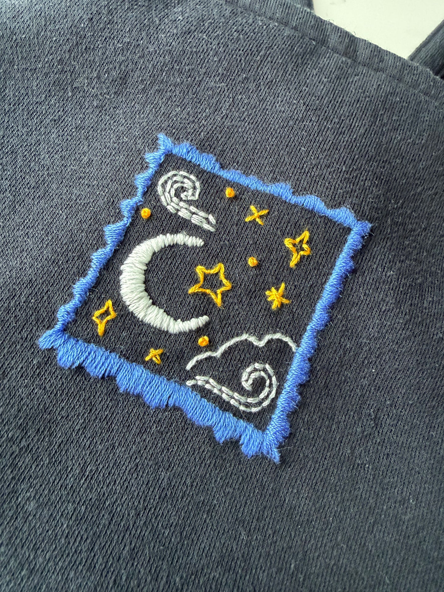 Night Stamp Dungarees Dress