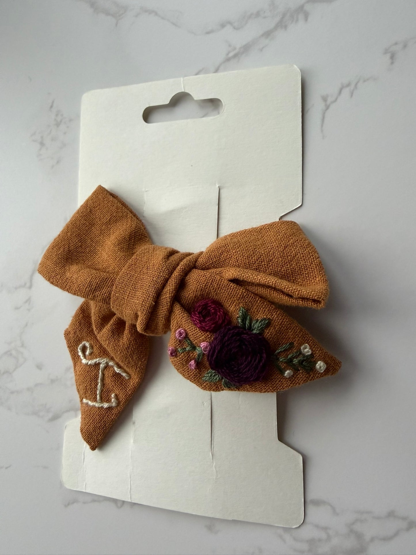 Floral Initial Bows