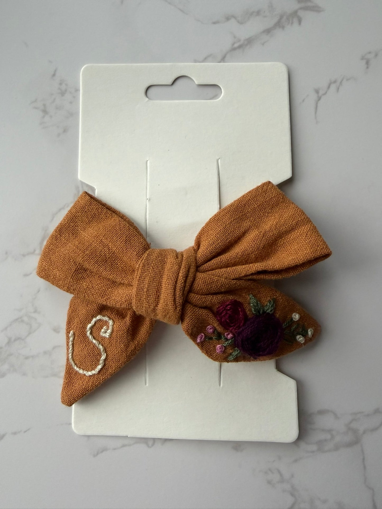 Floral Initial Bows