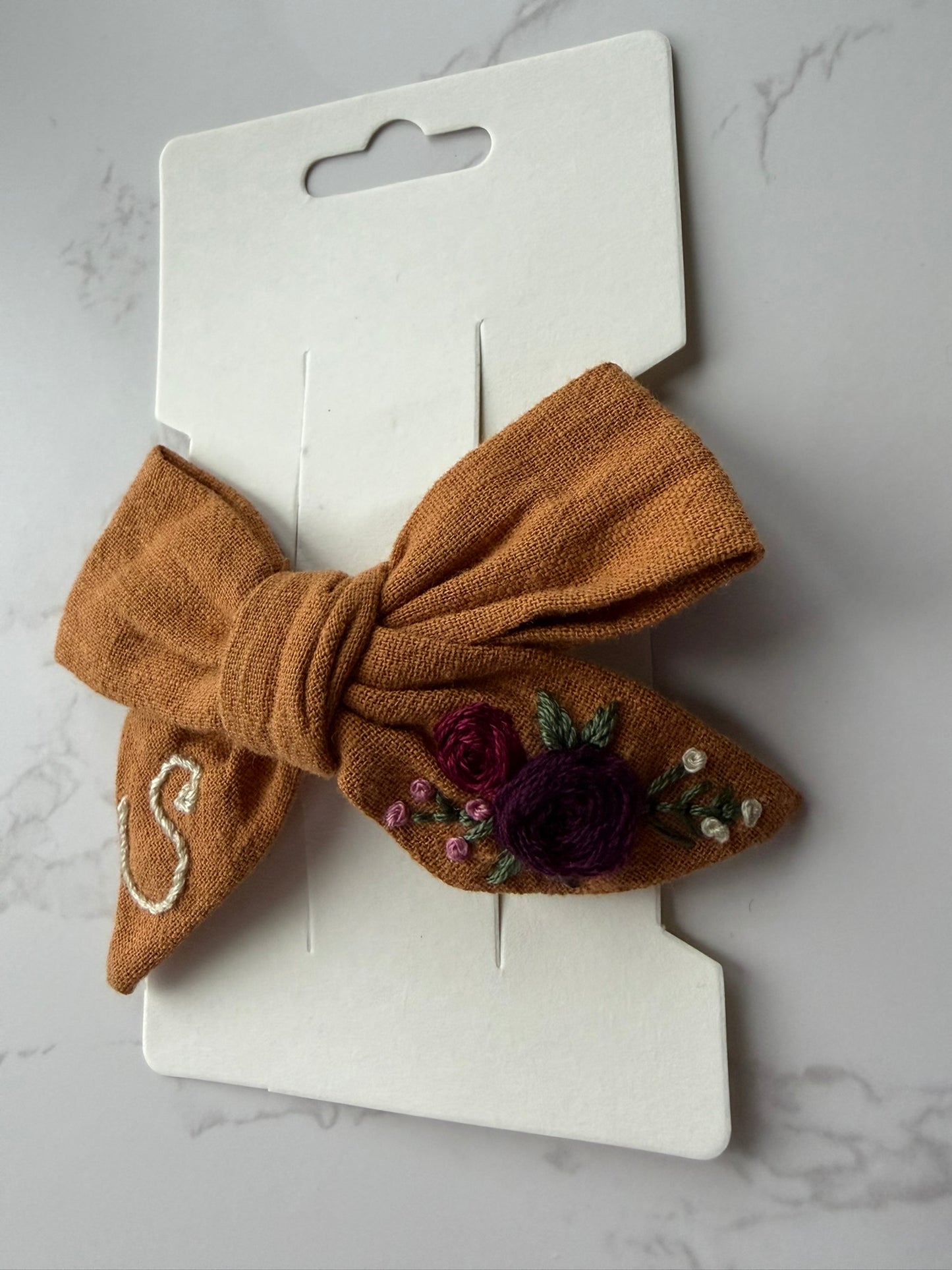 Floral Initial Bows